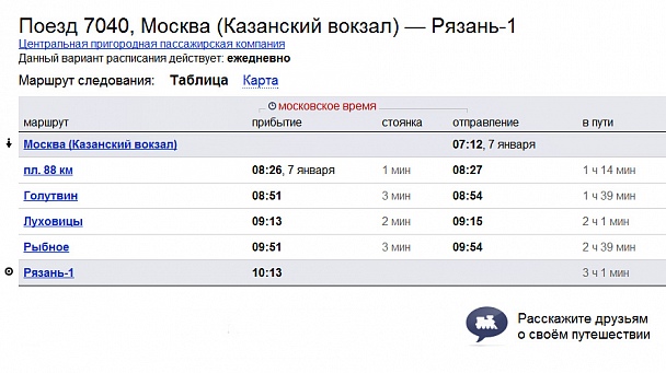 Поезда москва рязань казанский вокзал