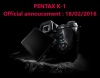 Новость дня! Полнокадровая Pentax K-1 будет представлена 18 февраля!